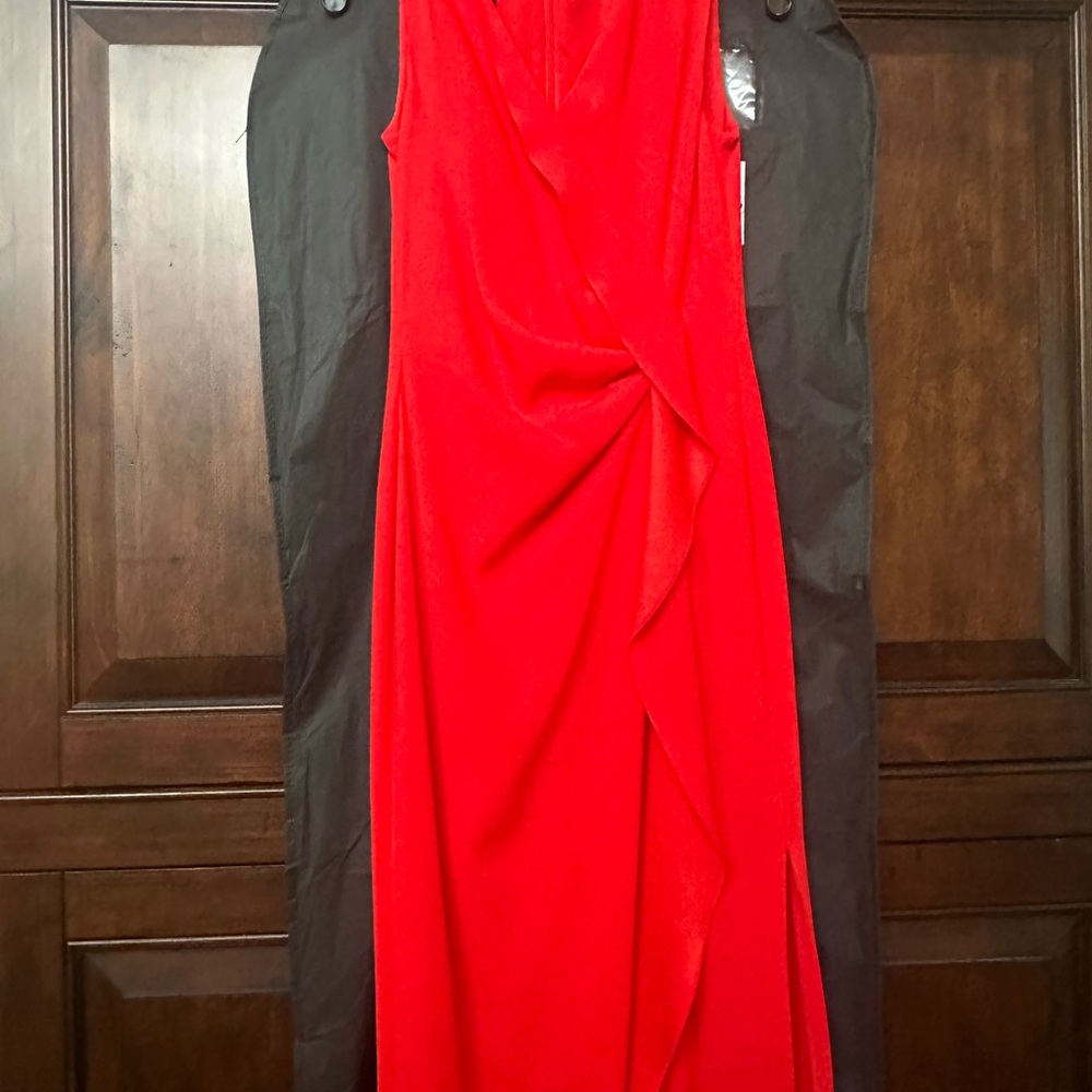 Escada red dress size 34 new
